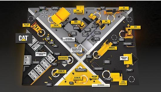 All are huge mining equipment! The MINExpo 2021 has opened today. You can see all the exhibits at once!