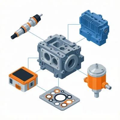 Excavator Engine Parts Cross Reference: CAT, Komatsu, JCB