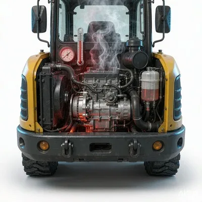 Excavator Overheat Diagnosis: Cooling Loss & Head Fix