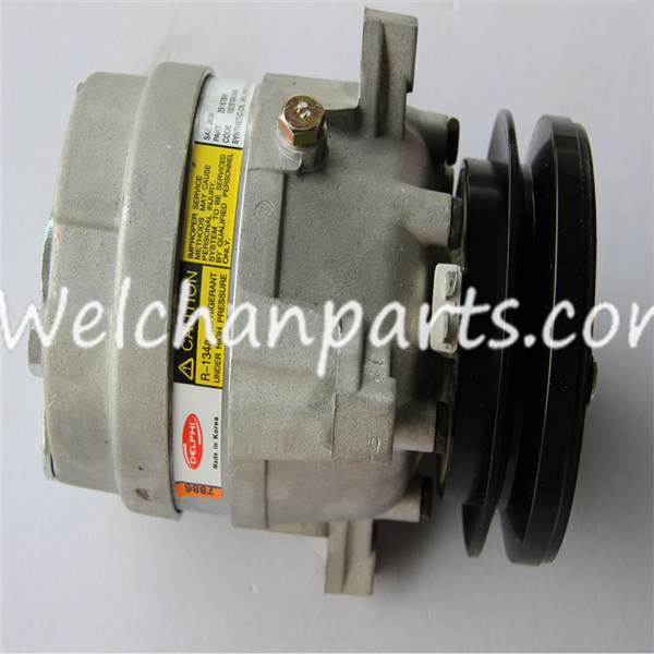 Caterpillar excavator  Caterpillar front end loader E320C E330C Air conditioner compressor 231-6984 Caterpillar engine Caterpillar high