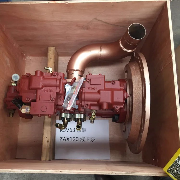 Hitachi ZAX120Z Excavator Hydraulic Main Piston Pump Assy kawasaki K2V63 Modify hydraulic Pump Spare Parts Construction Machinery Hydraulic repair Parts Hitachi ZAX120Z Excavator Hydraulic Main Piston Pump Assy kawasaki K2V63 Modify hydraulic Pump Spare Parts Construction Machinery Hydraulic repair Parts