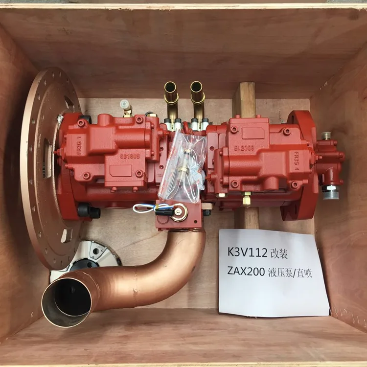 Hitachi ZAX200 Excavator Hydraulic Main Piston Pump Assy kawasaki K3V112 Modify hydraulic Pump Spare Parts Construction Machinery Hydraulic repair Parts