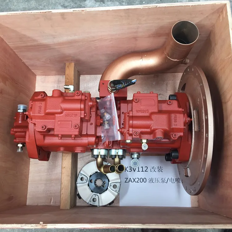 Hitachi ZAX200X Excavator Hydraulic Main Piston Pump Assy kawasaki K3V112 Modify hydraulic Pump Spare Parts Construction Machinery Hydraulic repair Parts