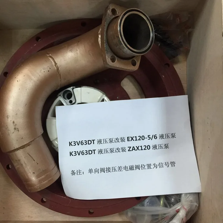 Hitachi ZX120 Excavator Hydraulic Main Piston Pump Assy kawasaki K3V63DT Modify hydraulic Pump Spare Parts Construction Machinery Hydraulic repair Parts