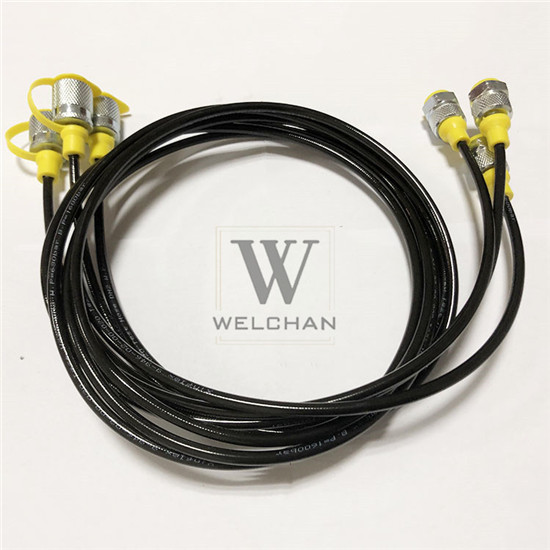 Excavator Hydraulic Pressure Gauge Tester Coupling 60U Pressure parts of an excavator Test Group Pressure TestingPressure Gauge test Hose Assembly Test Coupling Quick Release Coupling Swivel Run Tees - Image 2