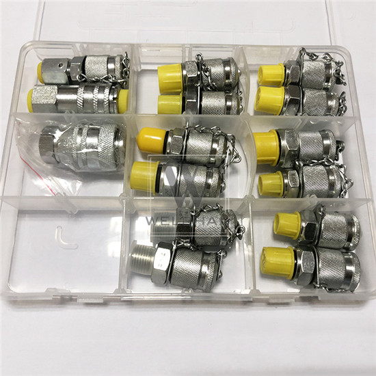 Excavator Hydraulic Pressure Gauge Tester Coupling 60U Pressure parts of an excavator Test Group Pressure TestingPressure Gauge test Hose Assembly Test Coupling Quick Release Coupling Swivel Run Tees - Image 3