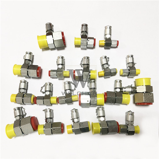 Excavator Hydraulic Pressure Gauge Tester Coupling 60U Pressure parts of an excavator Test Group Pressure TestingPressure Gauge test Hose Assembly Test Coupling Quick Release Coupling Swivel Run Tees - Image 4