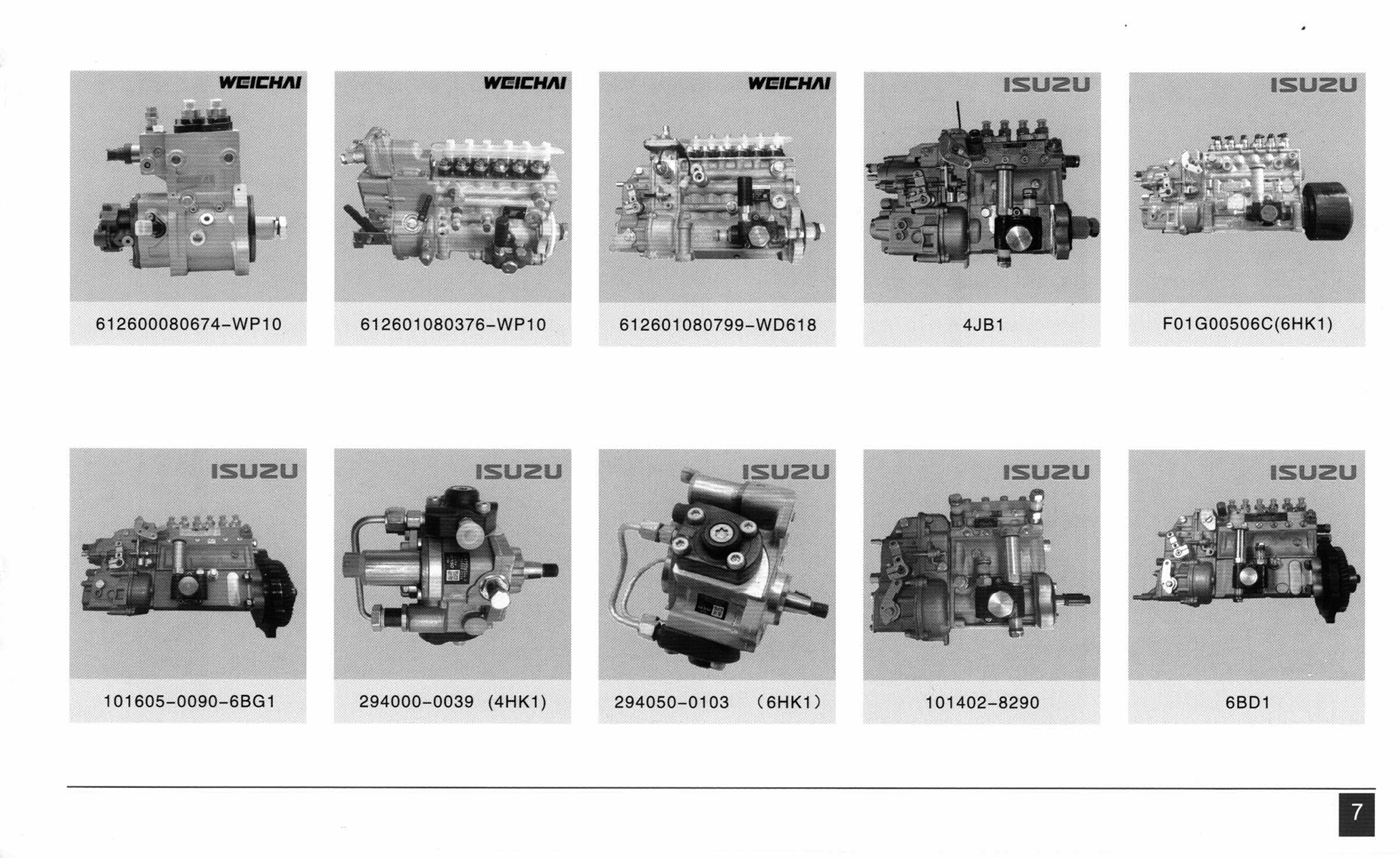 Isuzu 6HK1 Engine Diesel Fuel injection pump 294050-0103 repair tools Engine Construction Machinery Parts 