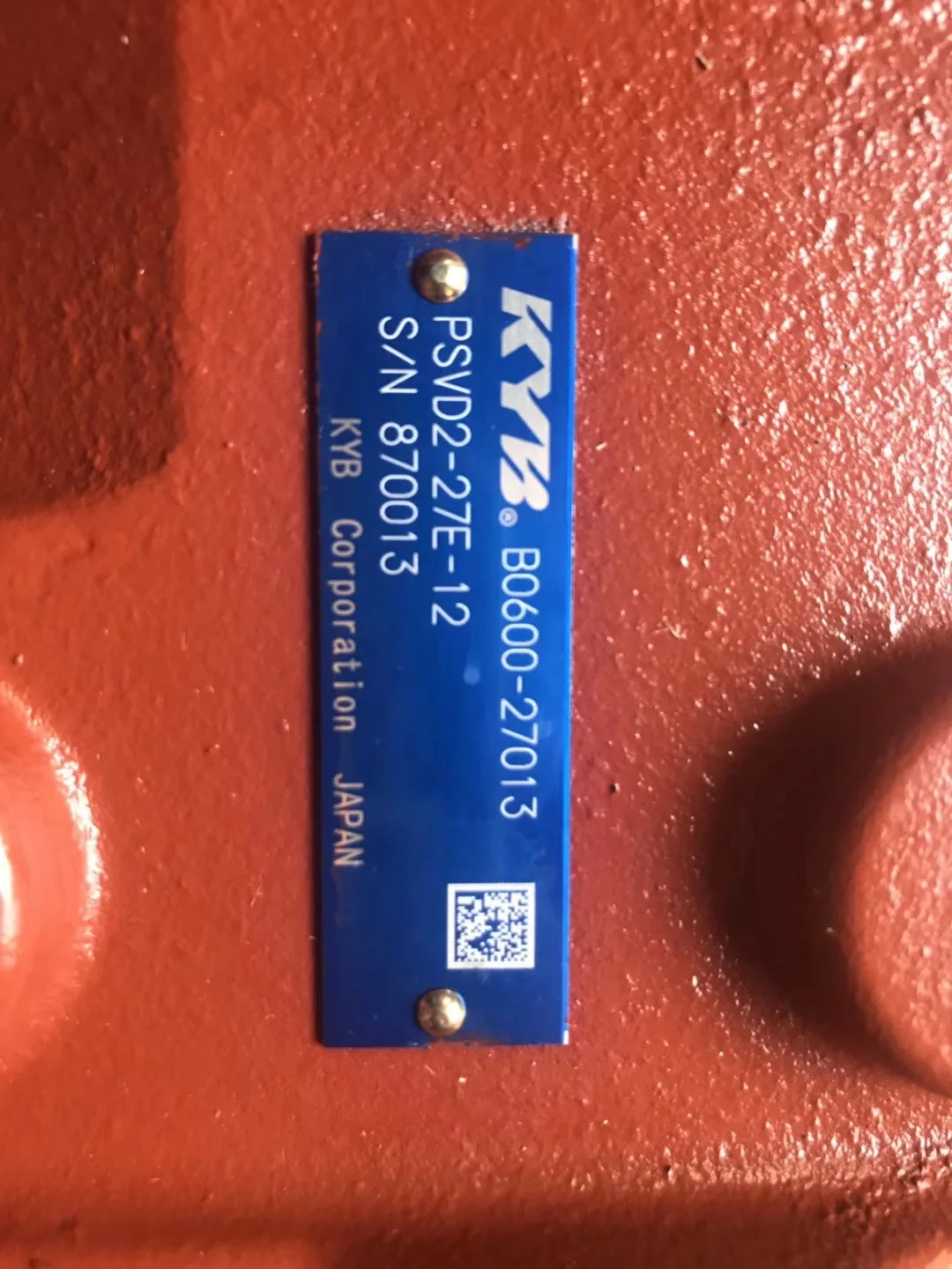 KYB PSVD2-27E-12 Excavator Hydraulic Main Piston Pump Assy hydraulic Pump Spare Parts Construction Machinery Hydraulic repair Parts - Image 1