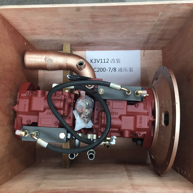Komatsu PC200-7/8 Excavator Hydraulic Main Piston Pump Assy kawasaki K3V112 Modify hydraulic Pump Spare Parts Construction Machinery Hydraulic repair Parts