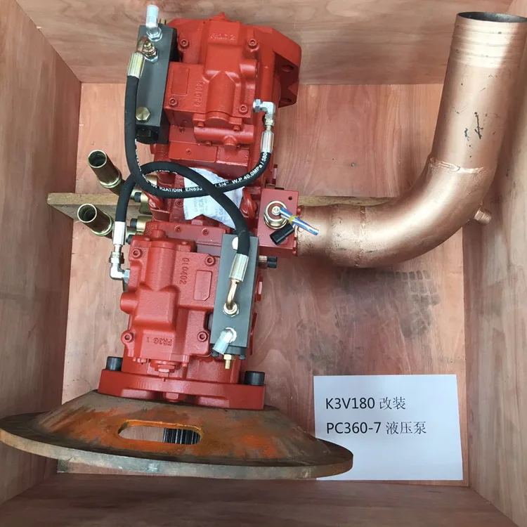 Komatsu PC360-7 Excavator Hydraulic Main Piston Pump Assy kawasaki K3V180 Modify hydraulic Pump Spare Parts Construction Machinery Hydraulic repair Parts