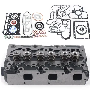 Kubota D1503 Complete kubota parts Cylinder Head & Full Gasket Kit Excavator  kubota side by side KX91-3 U35 1A013-03043 16487-03045 1A013-03044 Cylinder Head kubota mini excavator